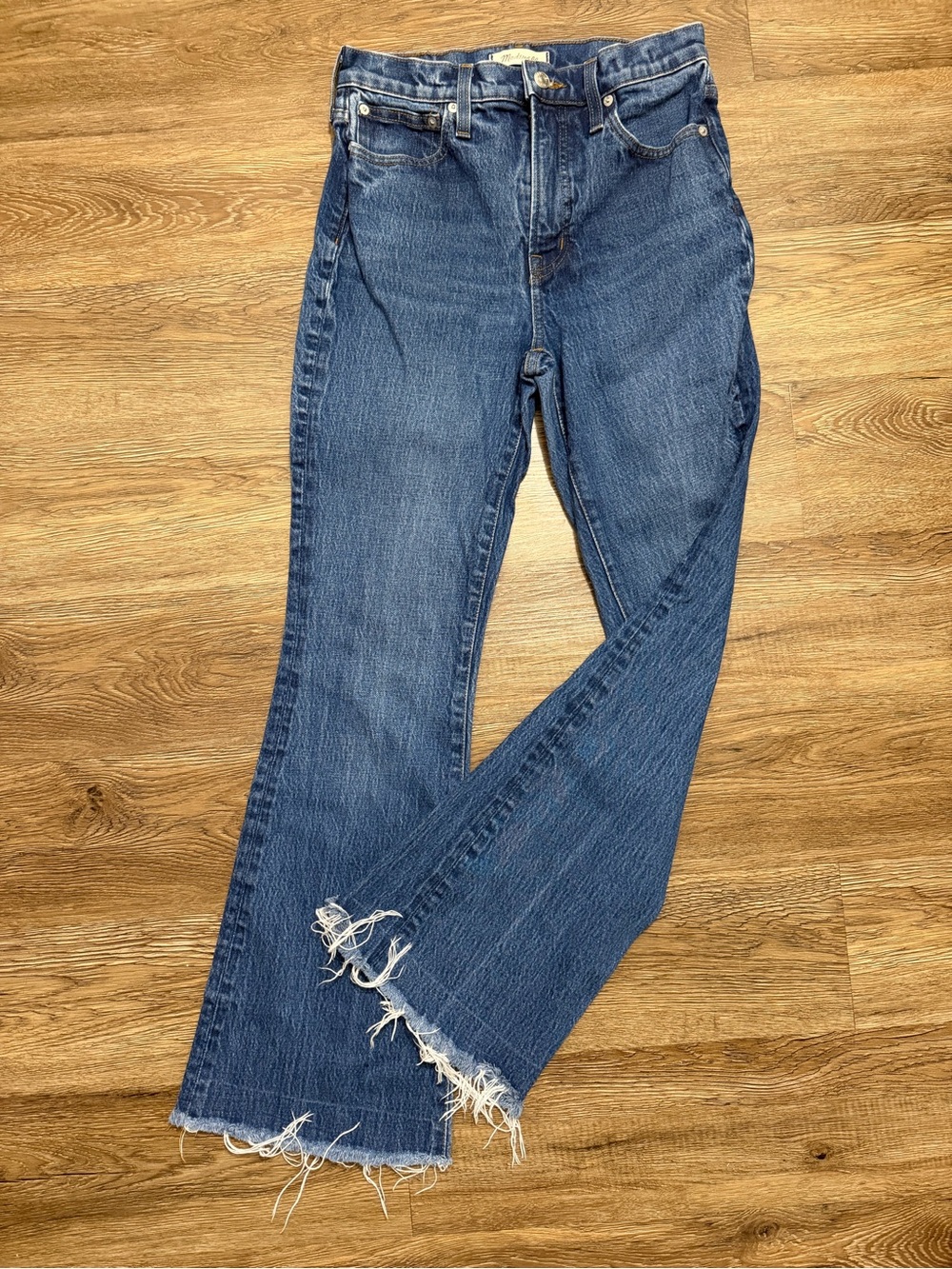 Madewell The Perfect Vintage Flare Jean with Frayed Hem